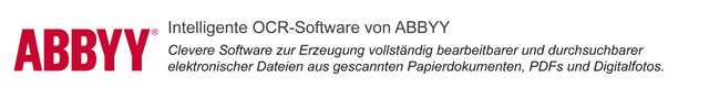 Clevere Software zur Erzeugung elektronischer Dateien aus gescannten Papierdokumenten Intelligente OCR-Software von ABBYY für Schulen, Lehrer, Schüler und Studenten