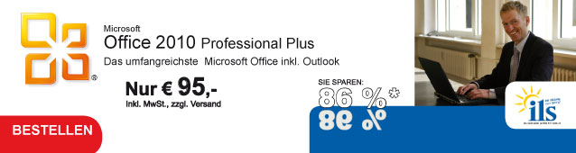 Exklusiv bei cobra-shop: Das Microsoft Office 2010 Professional Plus für ILS-Studenten