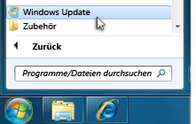 Screenshot Windows Update