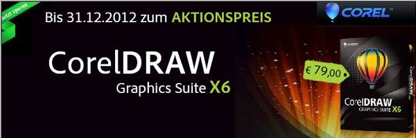 CorelDRAW Graphics Suite X6 Bis 31.12.2012 zum Aktionspreis