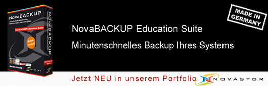 Minutenschnelles Backup mit Novastor NovaBACKUP Minutenschnelles Backup mit Novastor NovaBACKUP