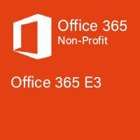 Office 365 E3 Non-Profit Jahreslizenz (ABO) für wohltätige Einrichtungen