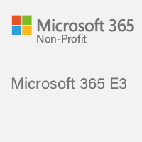 Microsoft 365 E3 Non-Profit Jahreslizenz (ABO) für wohltätige Einrichtungen